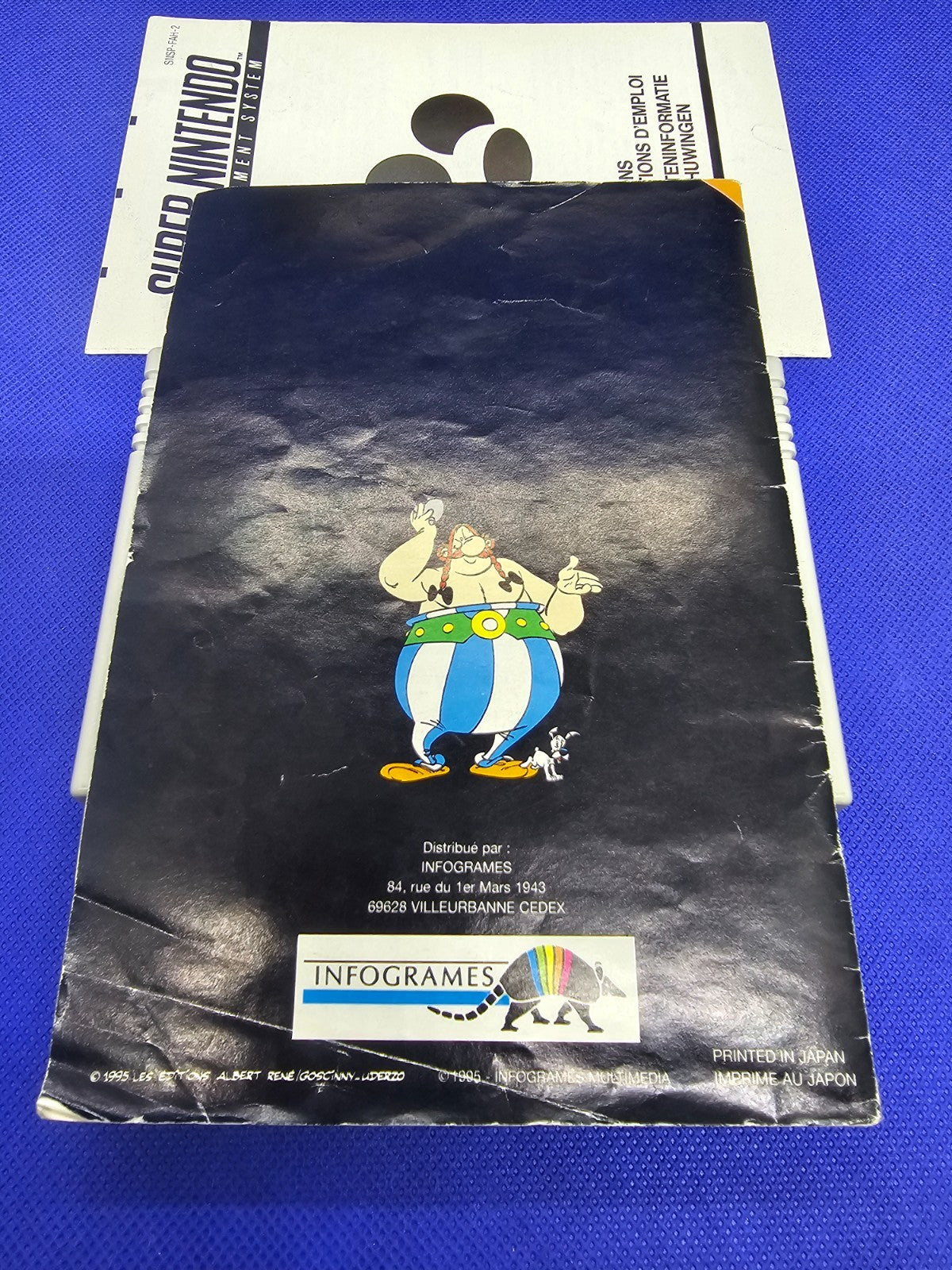 Astérix & Obélix Super Nintendo SNES PAL FAH Infogrames 1995 Boîte Notice3