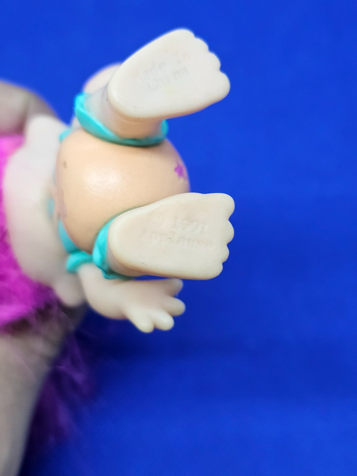 Baby Troll Magic Trolls Applause 1991 cheveux roses étoiles 8 cm4