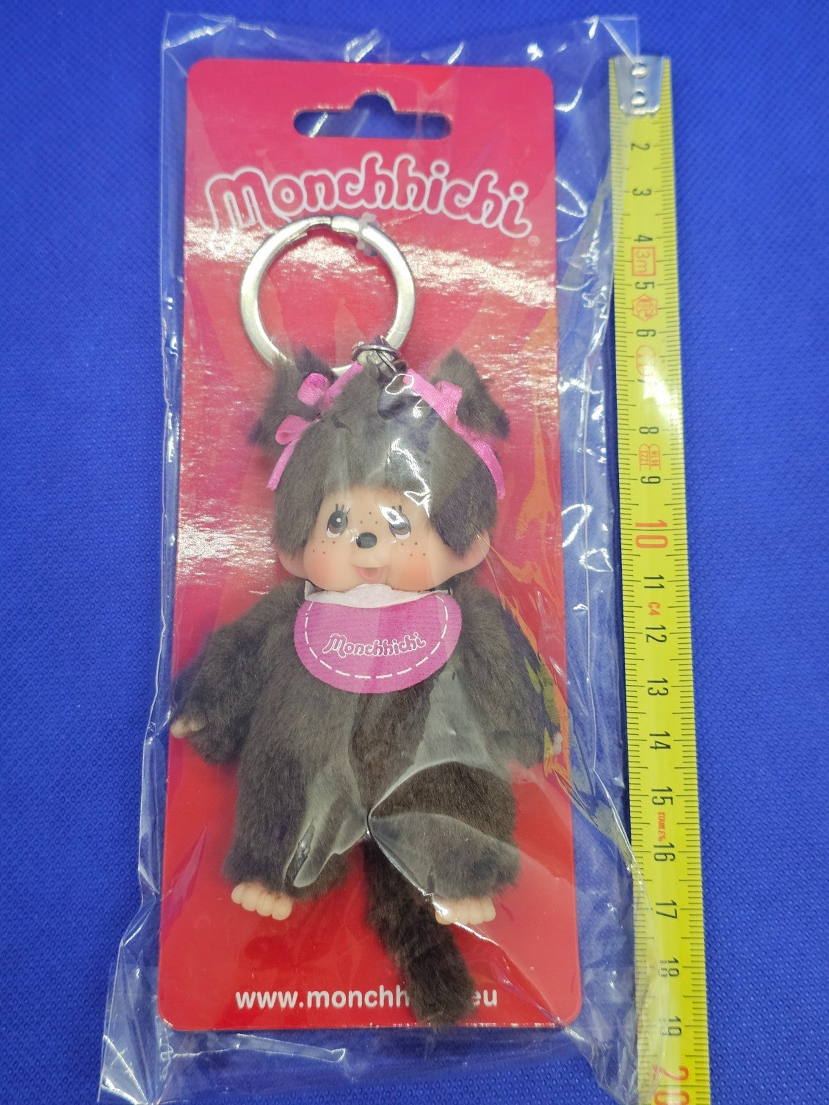 Porte Clés Monchhichi Fille Couettes Roses Sekiguchi 2018 Peluche 9 cm2