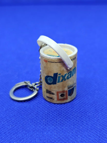 Porteclés Vintage Dixan Publicitaire, Miniature Lessive, 4 cm0