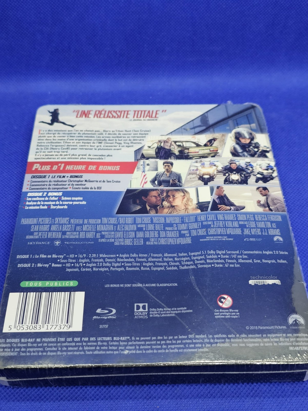 Mission Impossible Fallout Steelbook E.Leclerc Blu-ray édition limitée Paramount3