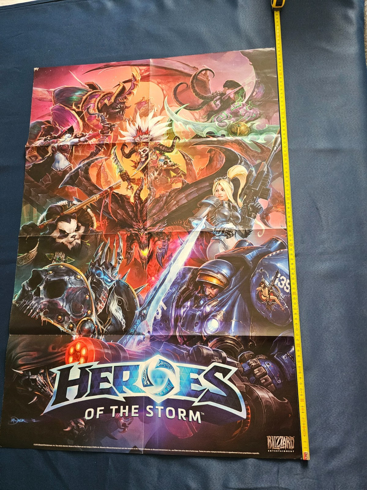 Poster Recto Verso The Division Heroes of the Storm Ubisoft Blizzard 2015 60x903