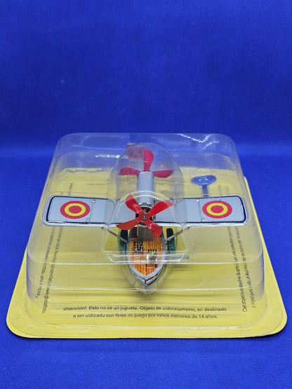 Avion Paya Reproduction Vintage Wind-Up Tin Toy Biplan Jouet Mécanique1