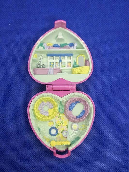 Polly Pocket Precious Puppies Pet Parade Bluebird 1993 Coffret Coeur Vintage0