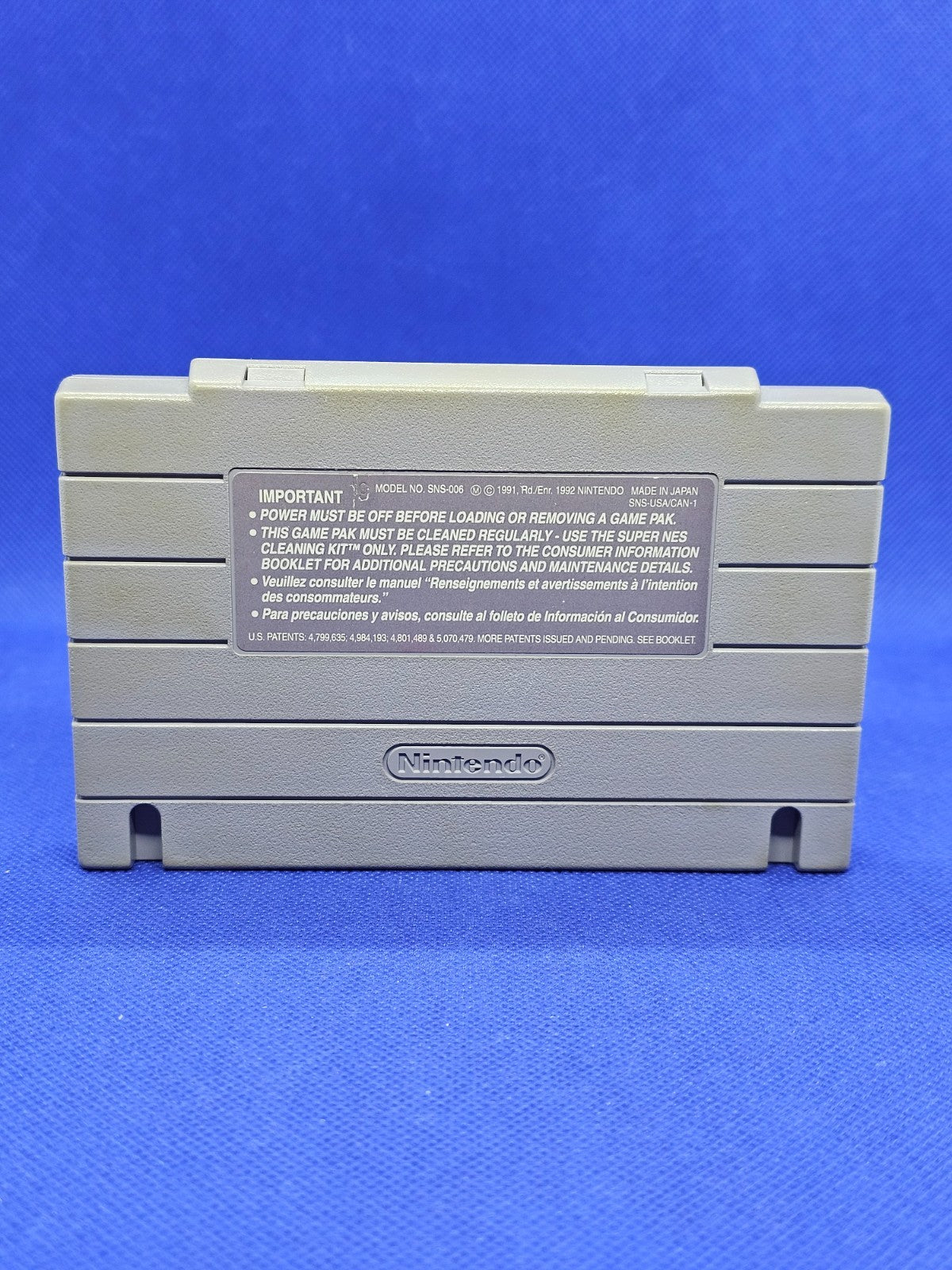 Fatal Fury Super Nintendo SNES USA Takara 1991 Cartouche1