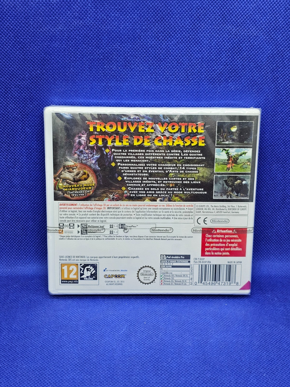 Monster Hunter Generations Nintendo 3DS PAL FR Capcom 2016 neuf blister déchiré1