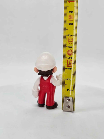 Figurine Mario Feu Blanc Rouge, Nintendo, Super Mario, 2007, 5,5 cm, Loose