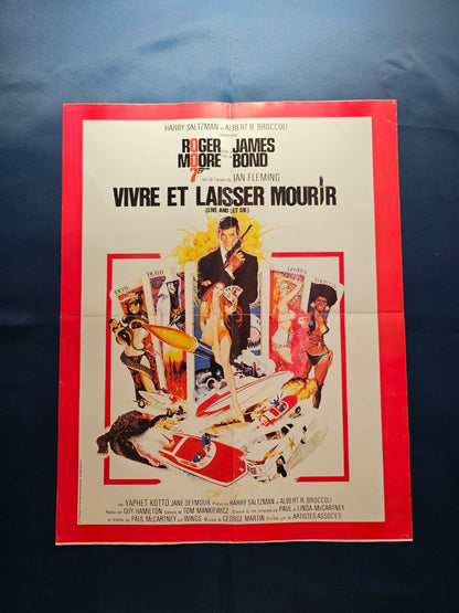 Poster James Bond 007 Les Diamants sont éternels Vivre et laisser mourir United 1