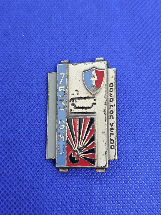 Insigne 753e GMU Groupement de Munitions Drago Paris G2624 Armée française0