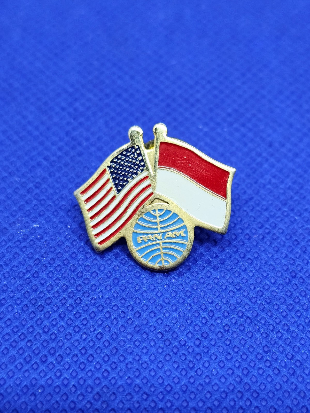 Pins Pan Am USA Indonésie Drapeaux Croisés Airline Vintage Pan American Airways0