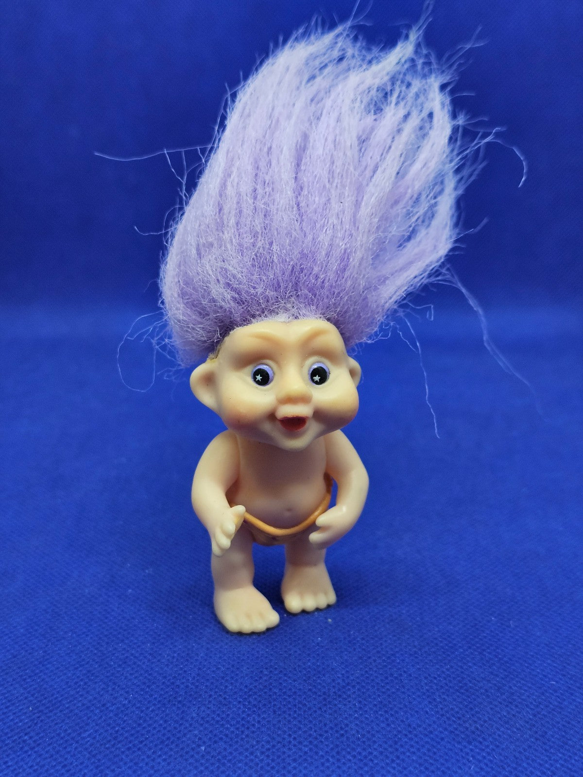 Troll Magic Trolls Babies Applause 1991 Cheveux Violets Yeux Étoiles 11 cm0