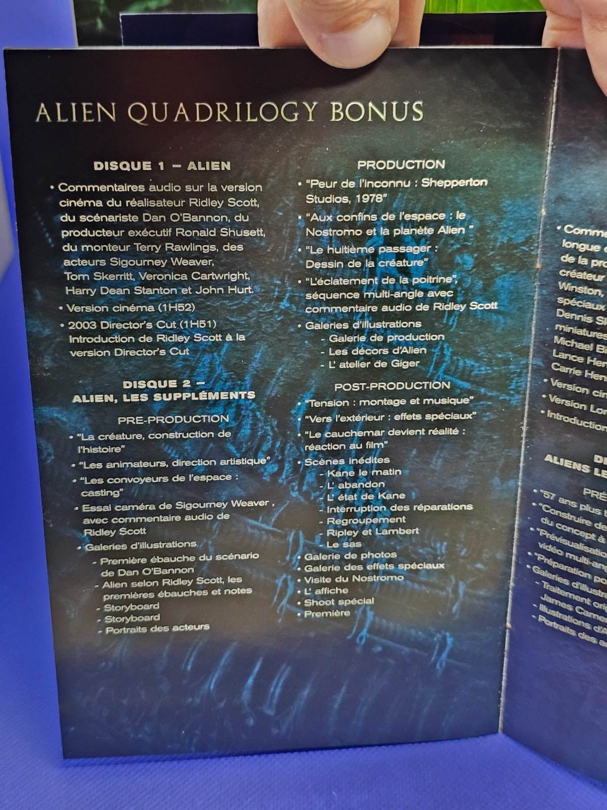 Alien Quadrilogy Coffret Collector 9 DVD Intégrale 4 Films VF Fox 200310