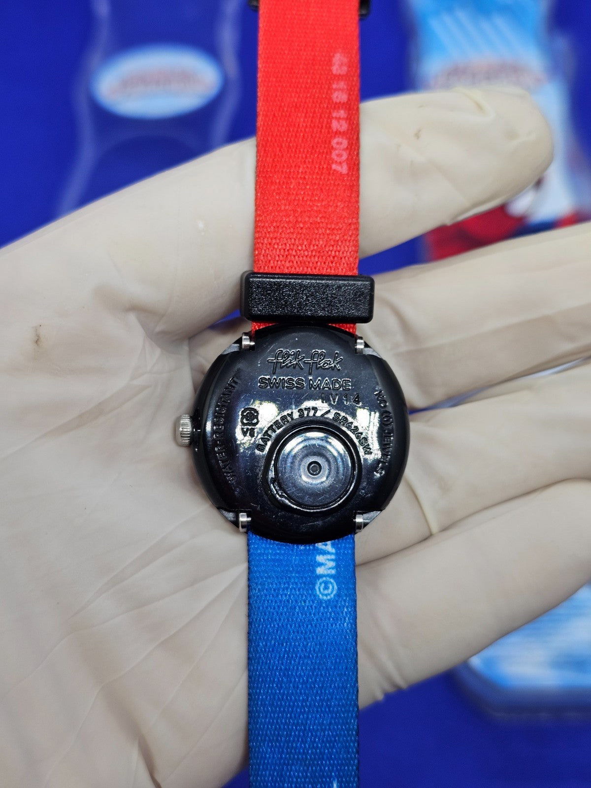 Montre enfant Flik Flak Spider Man Marvel Swiss Made complète avec boîte très bo5