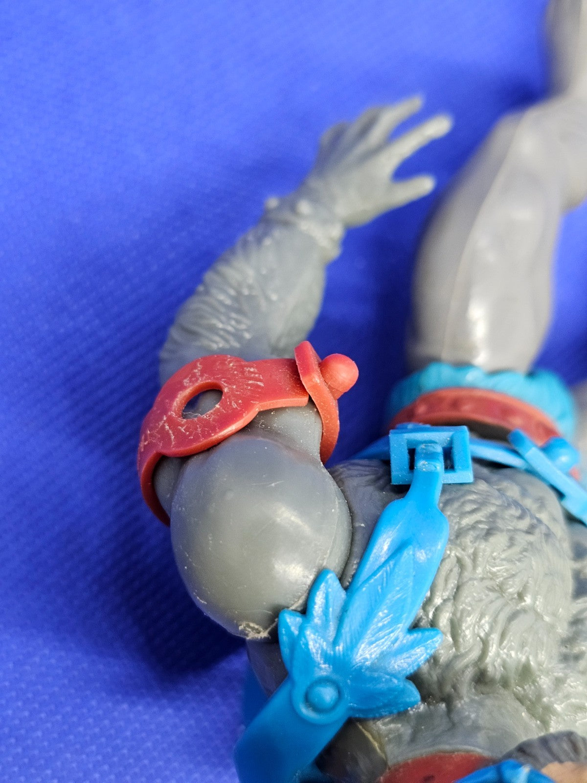 Stratos MOTU Maîtres de l'Univers Mattel 1982 Taiwan ailes rouges harnais bleu4