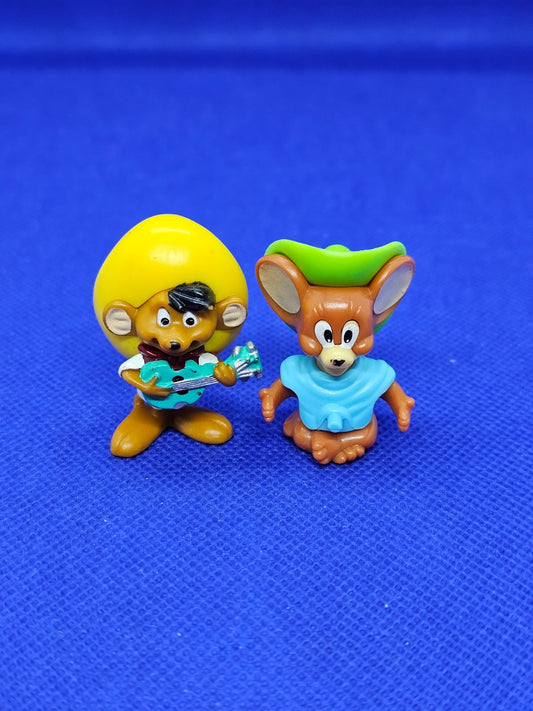 Figurines Warner Bros Tom & Jerry Jerry + Speedy Gonzales, Lot 2, Vintage, 19980