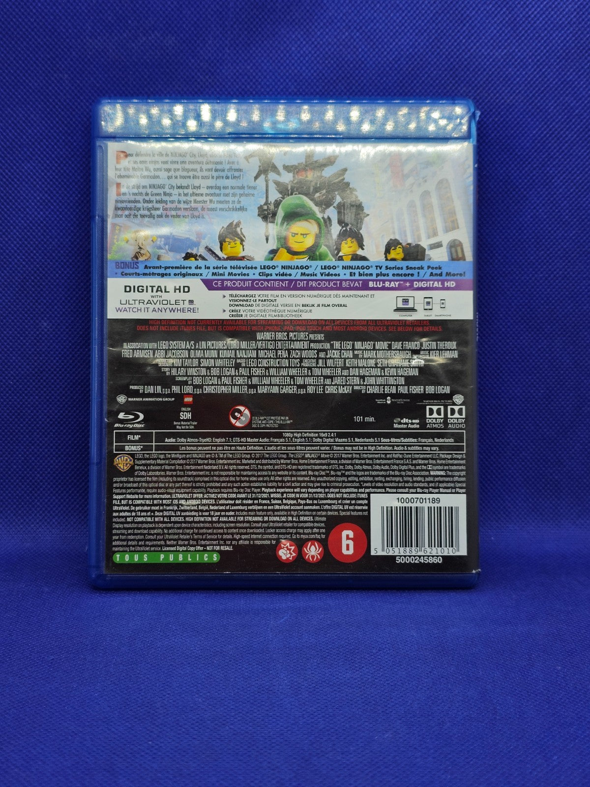 LEGO Ninjago Le Film Blu ray Digital HD Warner Bros 20171