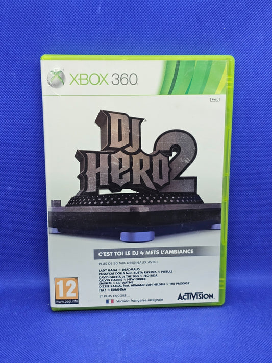 DJ Hero 2 Xbox 360 PAL France Activision 2010 Complet Avec Notice0