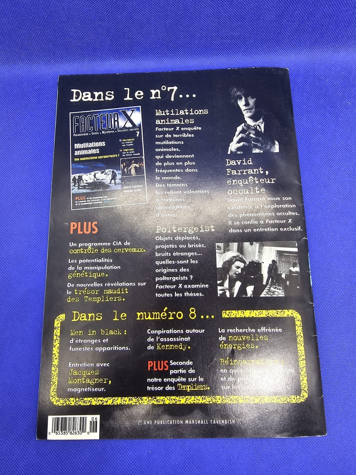 Facteur X n°6 Avenir science-fiction OVNI Paranormal Marshall Cavendish 19971