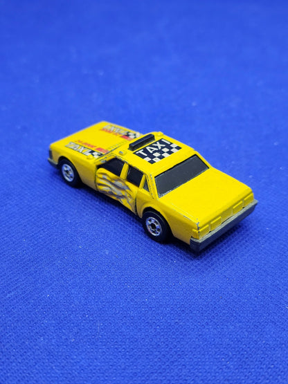Hot Wheels Crack Ups City Taxi Cab Mattel 1983 Malaysia Jaune 7 cm1