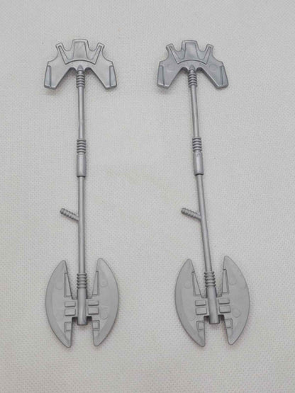 Batman Animated Series Ground Assault Axes, Kenner, 1993, Accessoires Gris