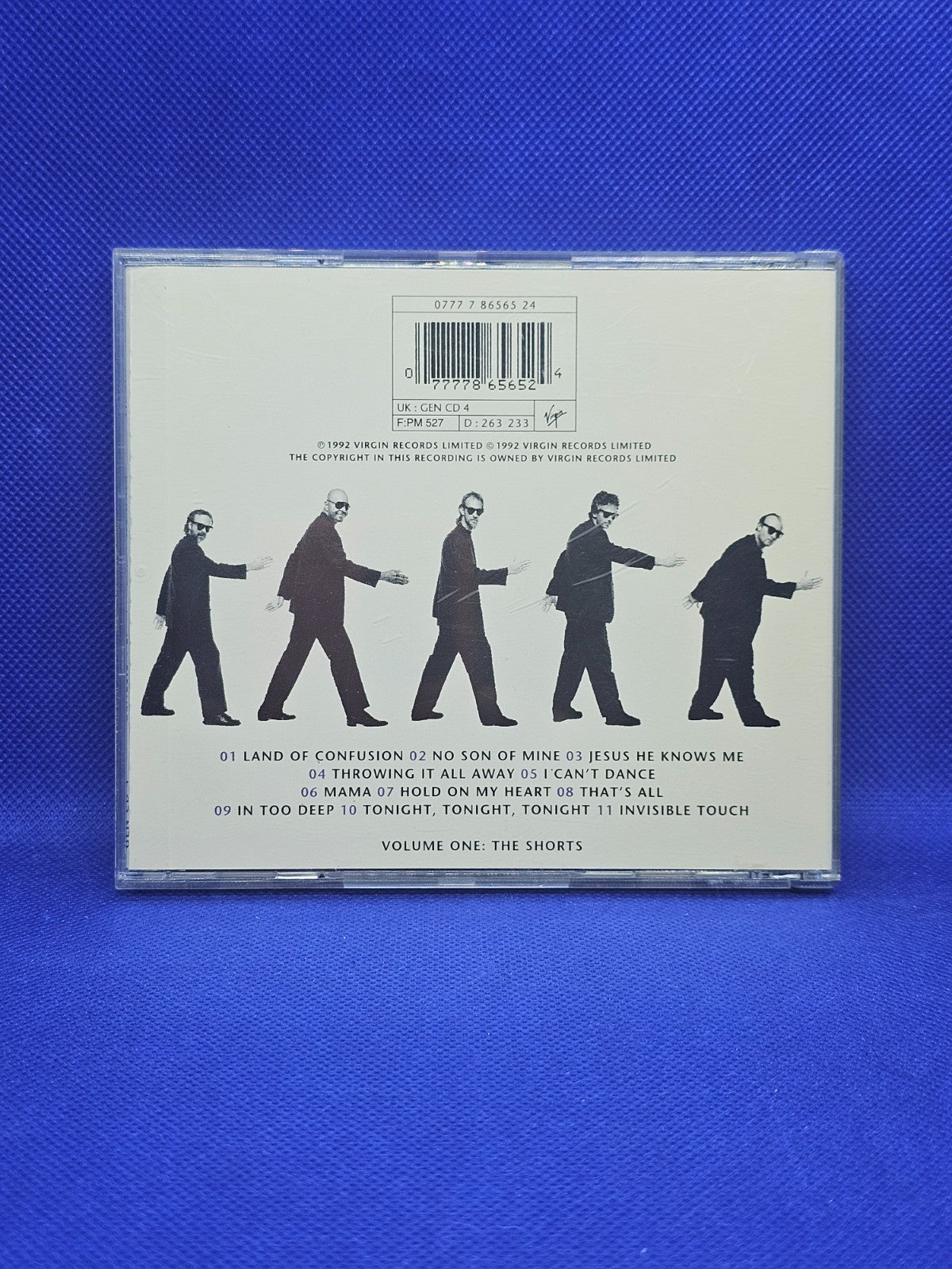 Genesis Live The Way We Walk Volume One The Shorts CD Virgin 19921
