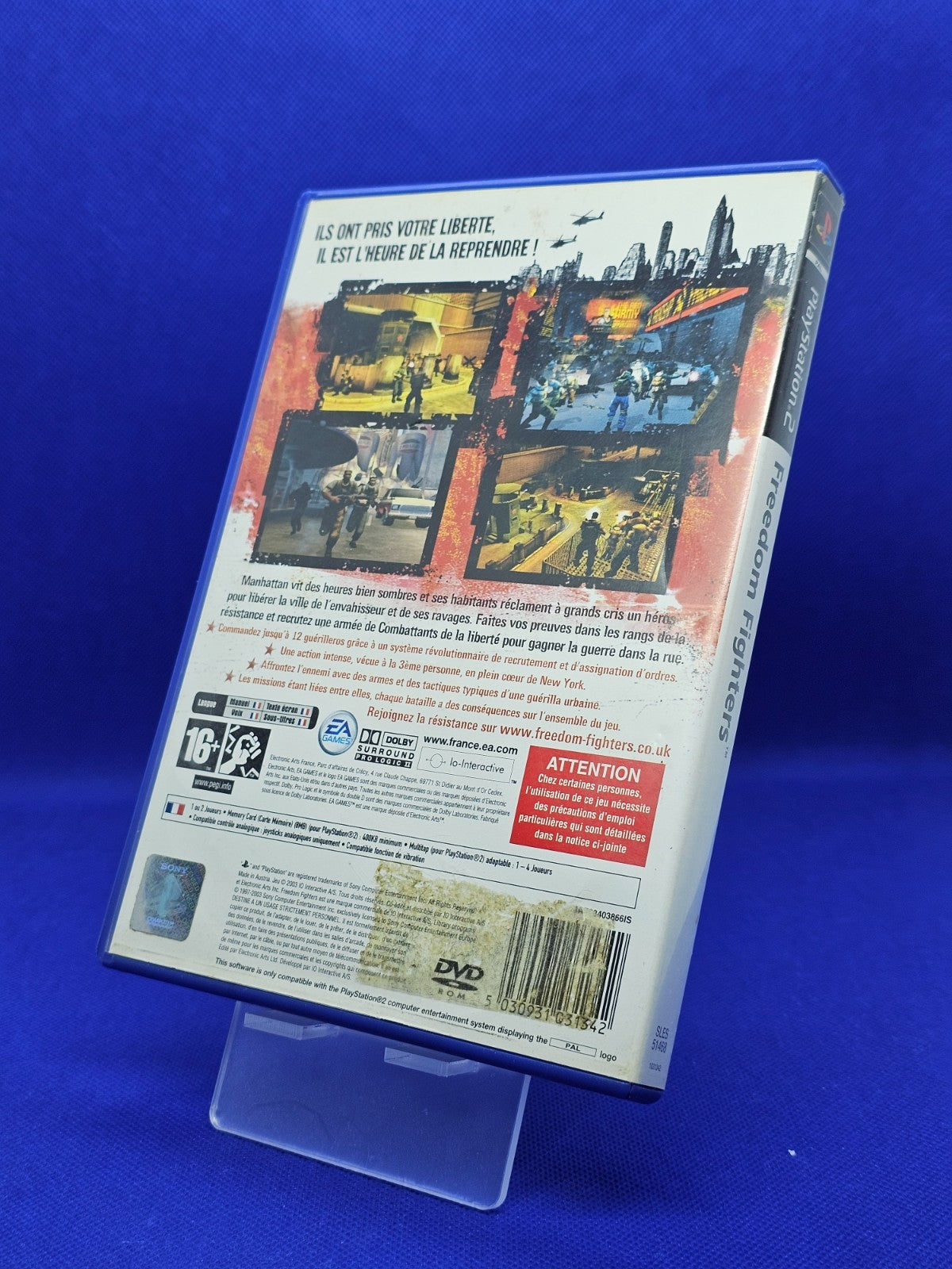 Freedom Fighters PS2, EA Games, 2003, Jeu complet PAL FR, IO Interactive1