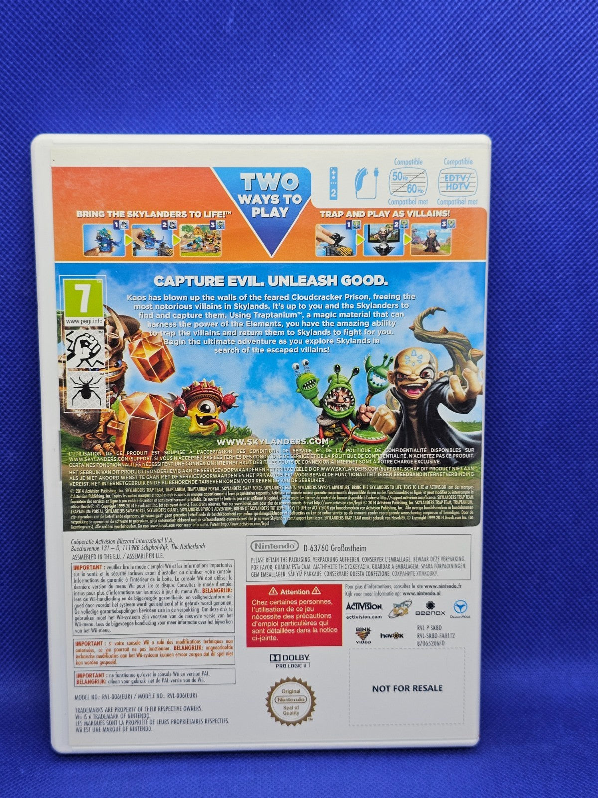 Skylanders Trap Team Nintendo Wii Activision 2014 PAL1