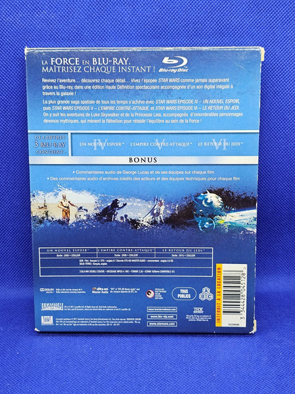 Star Wars Trilogie Originale Coffret Blu-ray 3 Films Lucasfilm Fox Épisodes IV V1