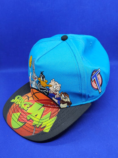 Casquette Space Jam Tunes Squad Bugs Bunny Snapback Vintage Bleu Noir1