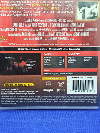 Amityville La Maison du Diable DVD MGM Horreur James Brolin 19792
