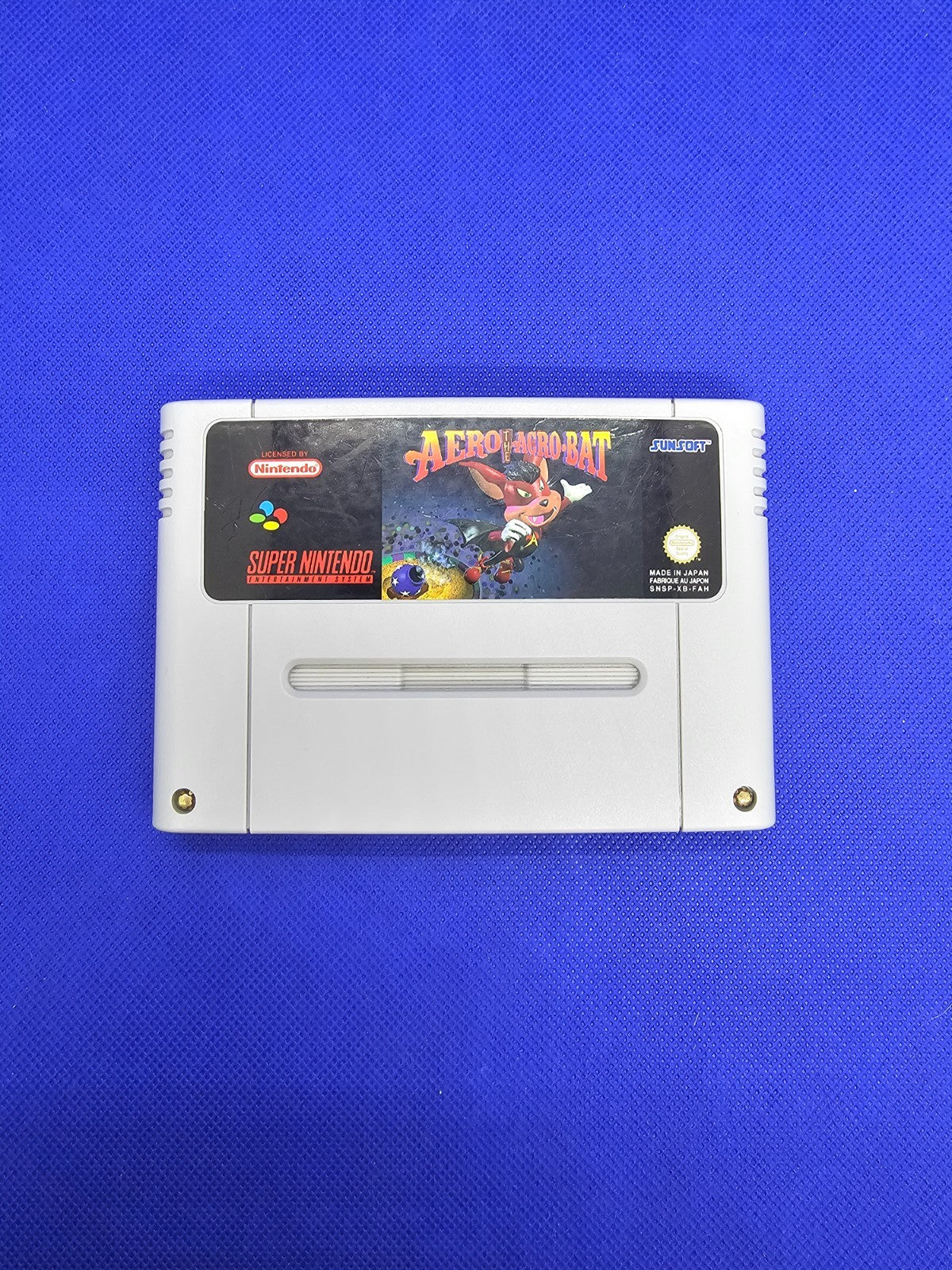 Aero the Acro-Bat Super Nintendo SNES PAL France Sunsoft 1993 Cartouche Seule0