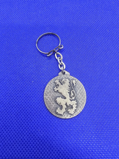 Porte‑clés vintage Brasseries Beaufort du Cameroun – métal ancien0
