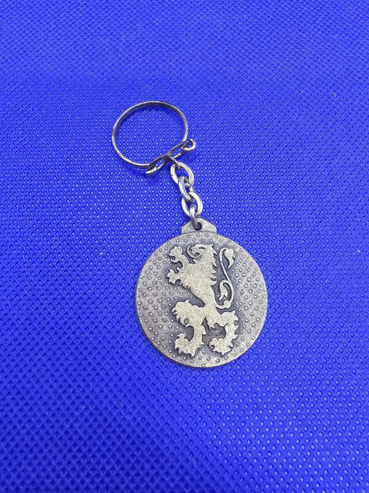 Porte‑clés vintage Brasseries Beaufort du Cameroun – métal ancien0