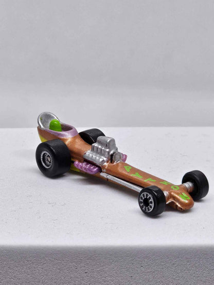 Micro Machines Slingshot Dragster, Galoob GTE, 1993, Cuivré