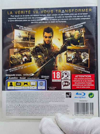 Deus Ex Human Revolution, RPG Action Futuriste, PS3, Square Enix, 2011