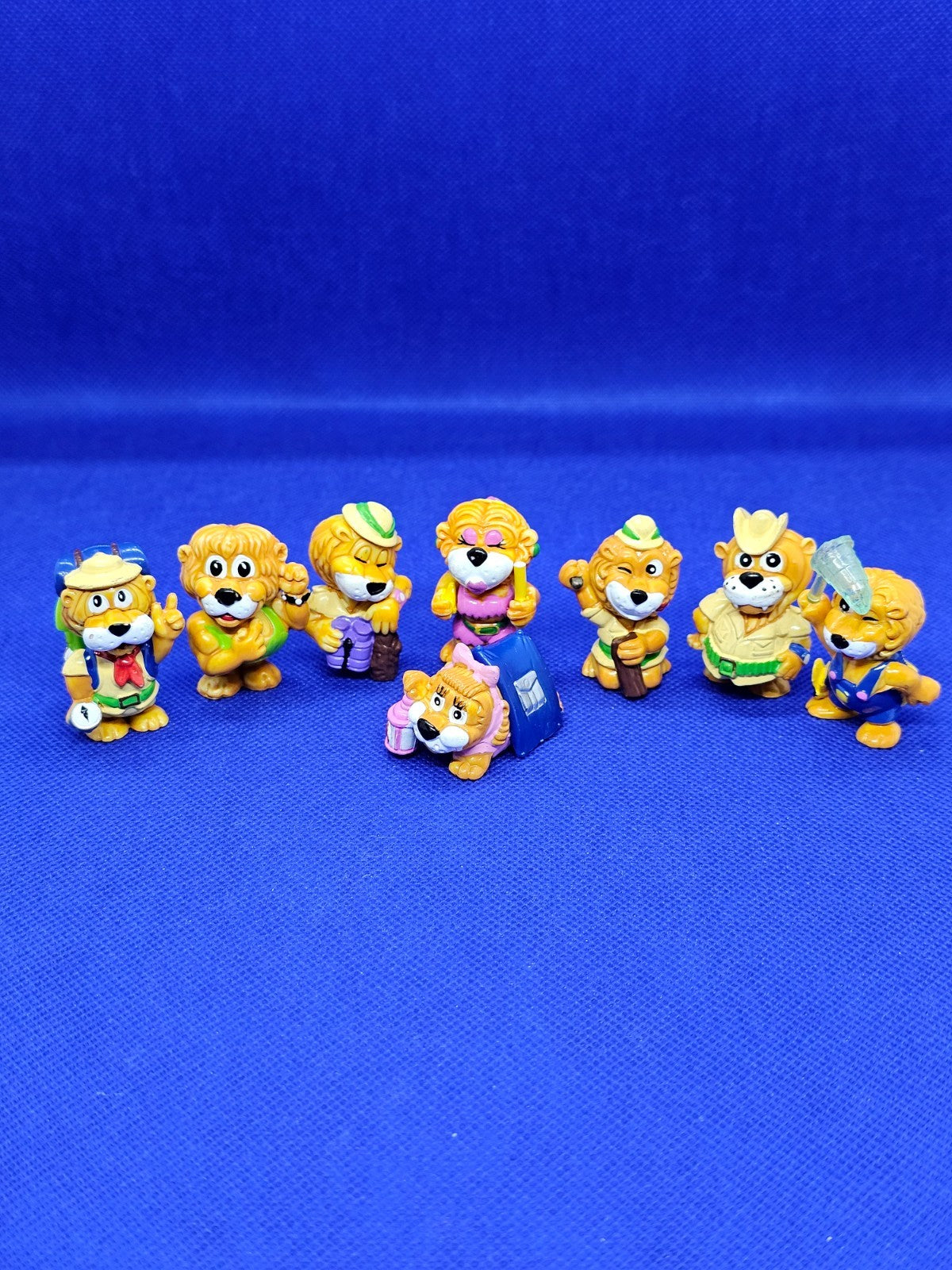 Lot 8 Figurines Leoventuras, Kinder Surprise, Ferrero, 19960
