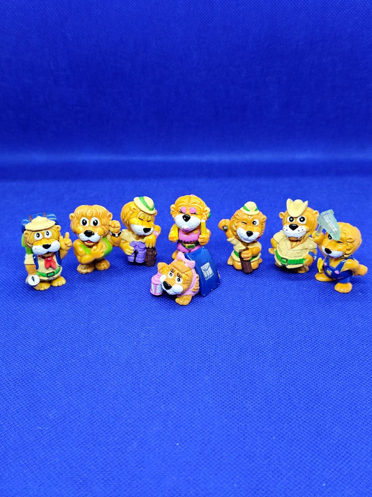 Lot 8 Figurines Leoventuras, Kinder Surprise, Ferrero, 19960