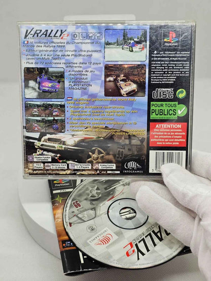 V-Rally 2 Championship Edition, PlayStation 1, Infogrames 1999, CD Rayé !