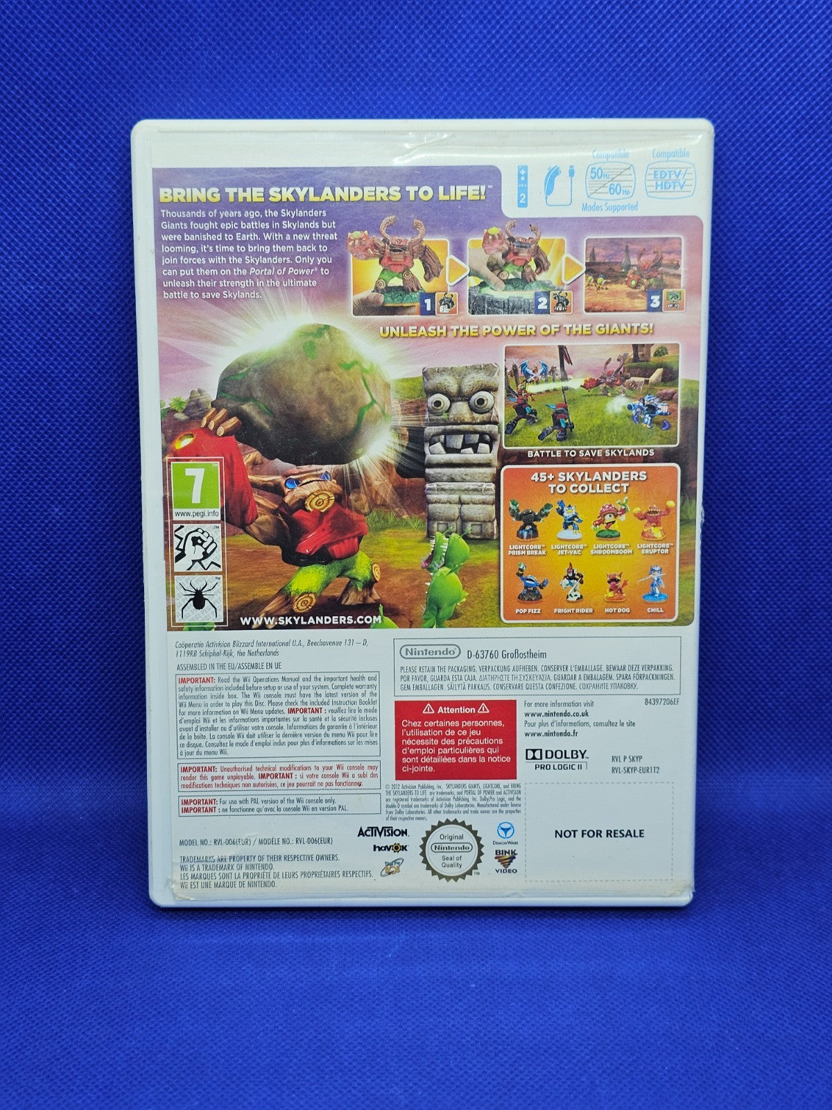 Skylanders Giants Nintendo Wii Activision 2012 PAL1