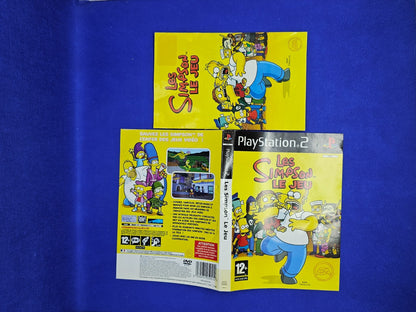 Notice Jaquette Les Simpson Le Jeu PlayStation 2 PS2 PAL FR Officiel EA2