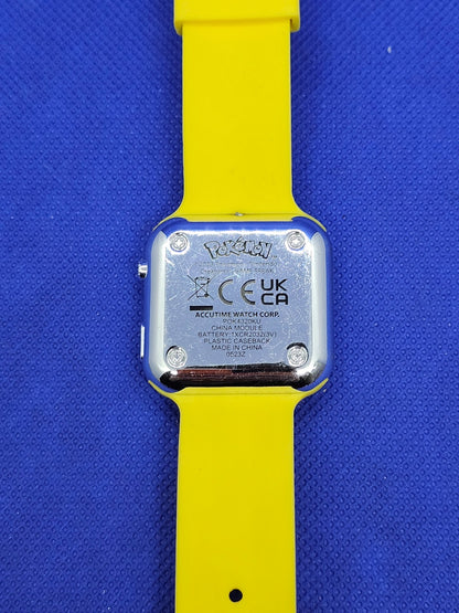 Montre LED Pokémon Pikachu Accutime 2023 Enfant Jaune Fonctionnelle2